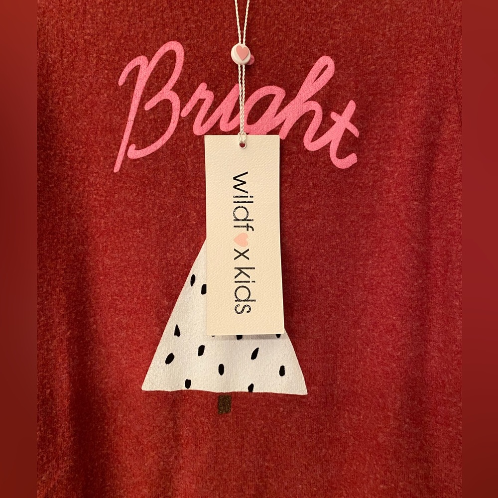 Wildfox Kids Bright Christmas Red Sweater Size 7/8 - Picture 5 of 8